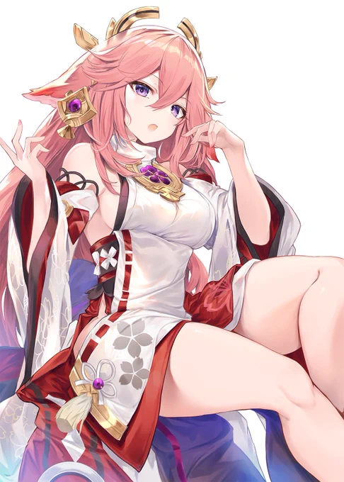 八重神子さん!
#原神 