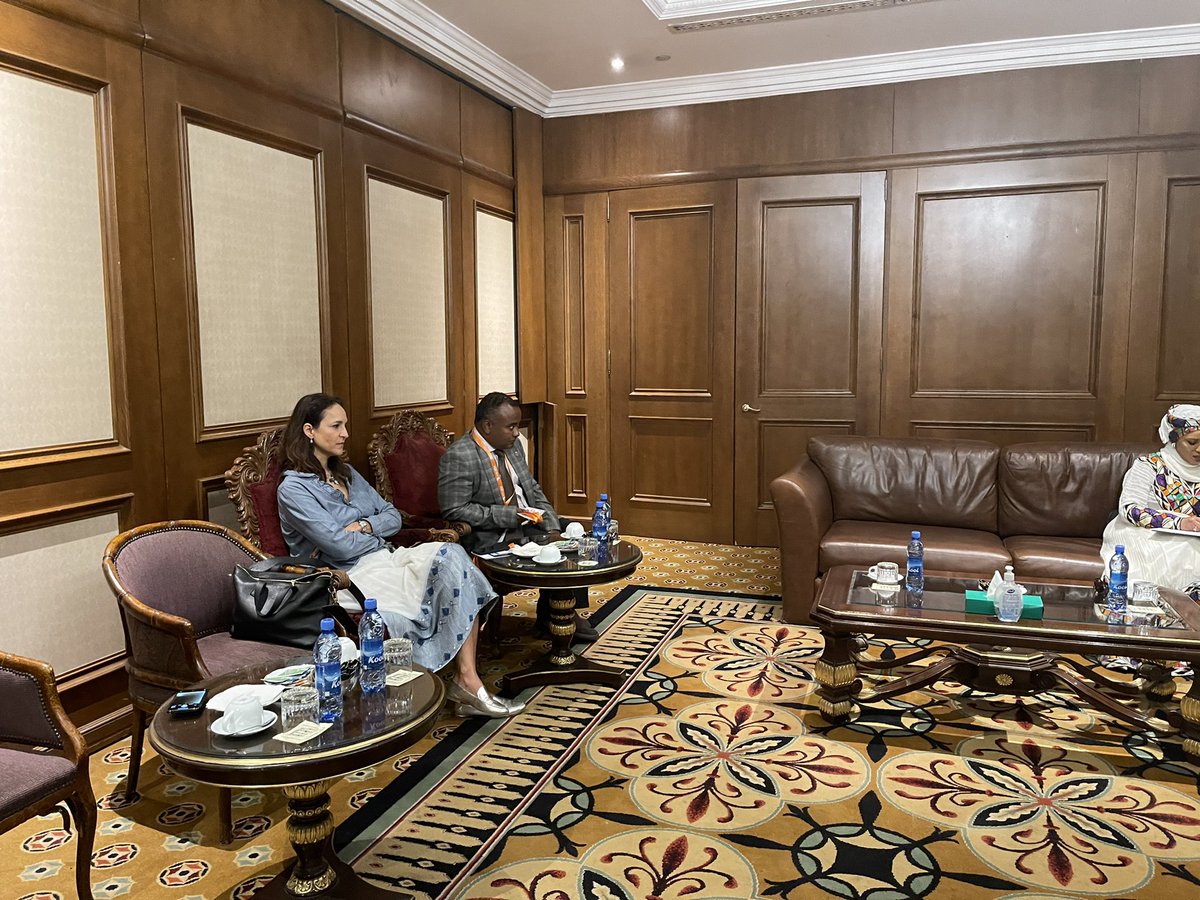 Sami_fekade's tweet photo. At the IAD Summit organized by @Afridigital; @GarikaiNhongo &amp; I had a productive discussion with @hurialimahdi the state Minister @MinistryofInno2 @Myriam_A_Said PMO Digital Advisor &amp; @Abiyotb Director-Digital Transformation where they pledged 2 joining the Smart Africa Alliance. https://t.co/oyPuEqjlYH