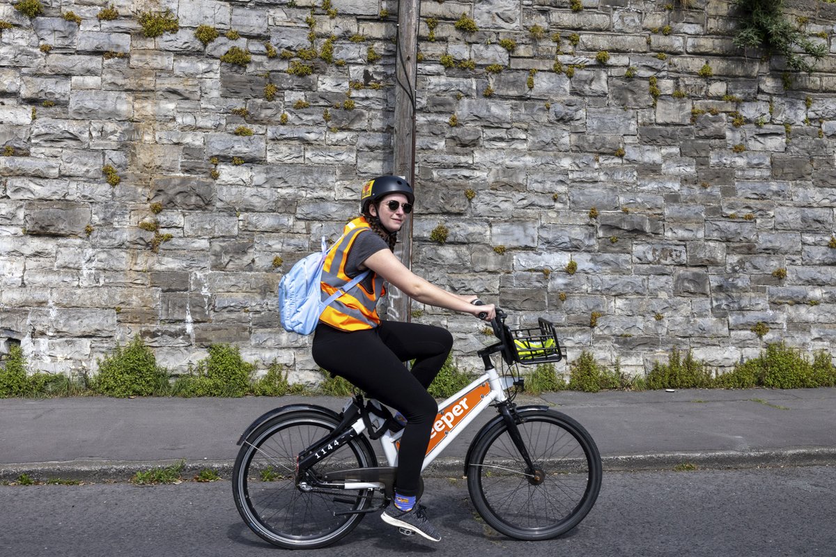 climate_ambass's tweet photo. Here's our @GreenSchoolsIre colleague Breanne enjoying the #Cycle4Climate yesterday thanks to @BleeperActive 🙌
@TheCCD #bikeweek2022 #andshecycles https://t.co/3fCCK49p0F