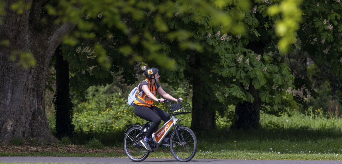 climate_ambass's tweet photo. Here's our @GreenSchoolsIre colleague Breanne enjoying the #Cycle4Climate yesterday thanks to @BleeperActive 🙌
@TheCCD #bikeweek2022 #andshecycles https://t.co/3fCCK49p0F
