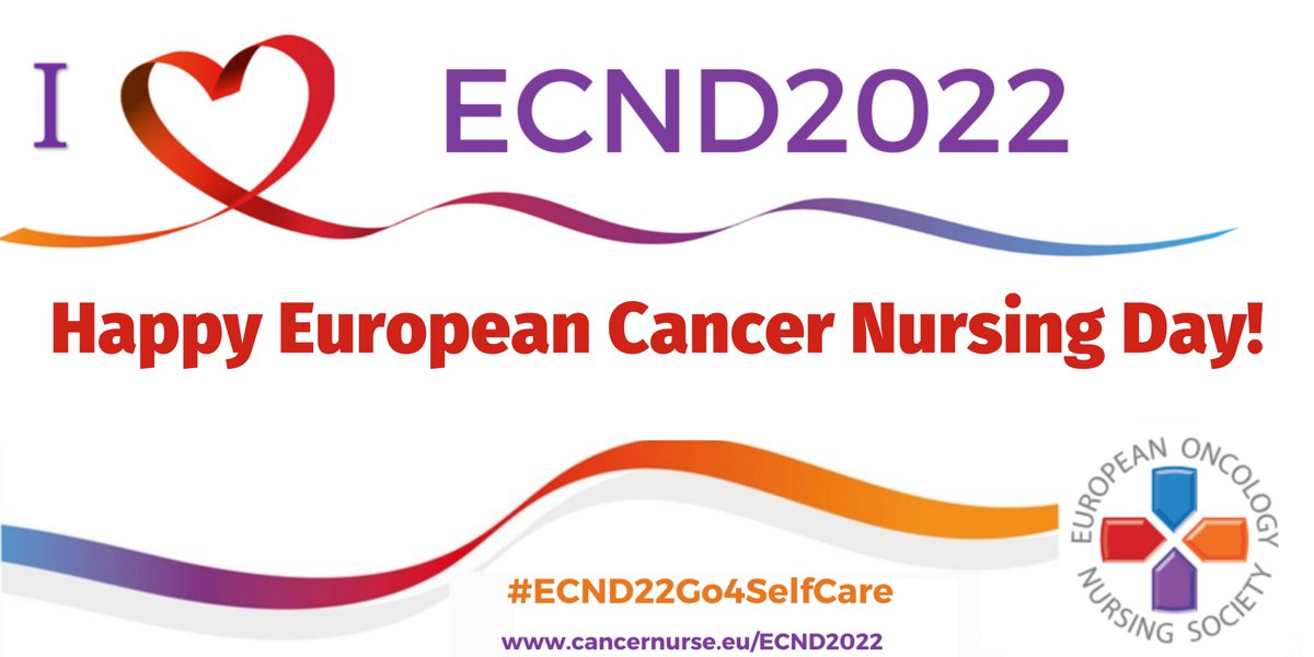 Happy European Cancer Nursing Day 2022!! #ECND22Go4Selfcare

Our theme this year is “Supporting Cancer Nurses in caring for themselves and their patients”.

Download the ECND22 Toolkit bitly.ws/qyCK &amp; share your messages using the hashtag #ECND22Go4Selfcare