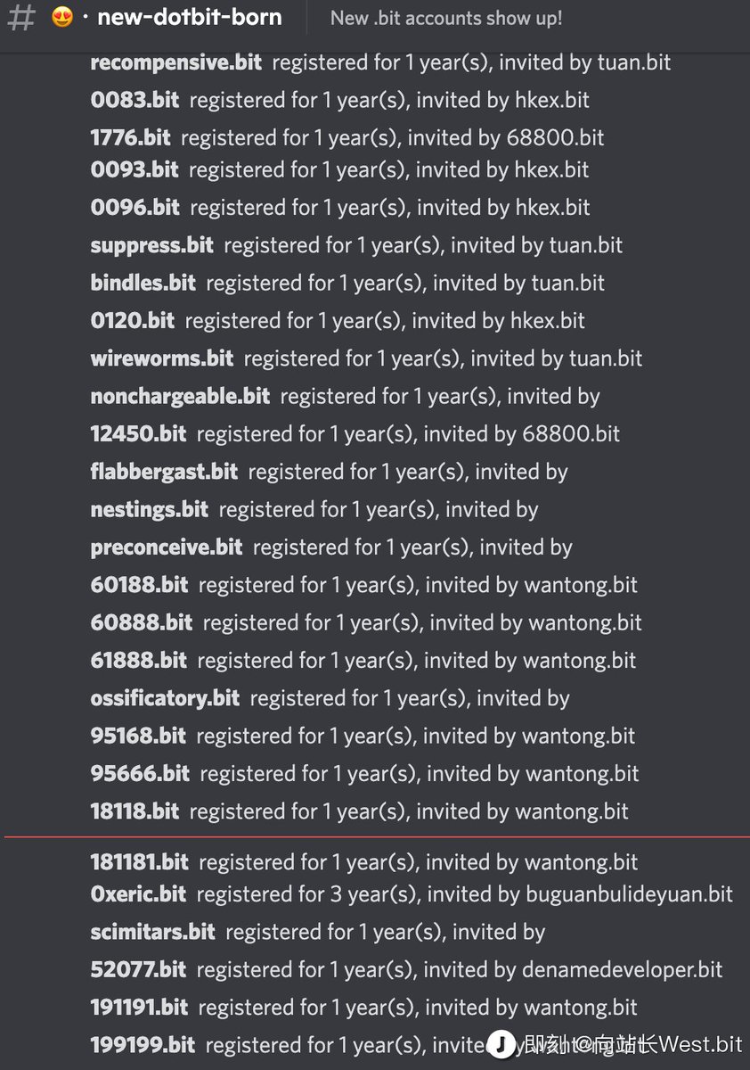 0xzzwest's tweet photo. 🌟.bit will soon support converting to ERC721 #NFTs on #Ethereum and #opensea trading.

#NFTGiveaway is coming:
3 x 5-digit .bit account

To win:
1⃣Follow + RT + Like
2⃣Comment below 1 .bit account you like (screenshot 1) and your eth/bsc/polygon/trx address

Turn⏰ on! ⏳72 h https://t.co/6OALNYrsJj