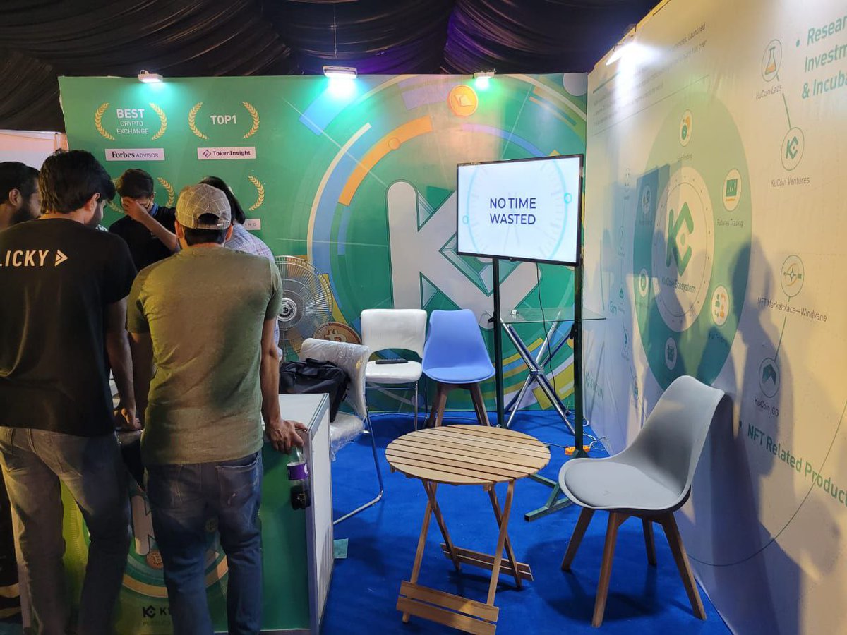 PakistanKucoin's tweet photo. ⭐Future Fest Pakistan ⭐
We're thrilled to announce that our team participated in the largest tech festival of Pakistan #Futurefest2022.

Let's hope Pakistan can unlock it's untapped potential in #Crypto which solve most of our problems. 
#FutureFest #Kucoin #cryptocurrency https://t.co/AccddUZrQY