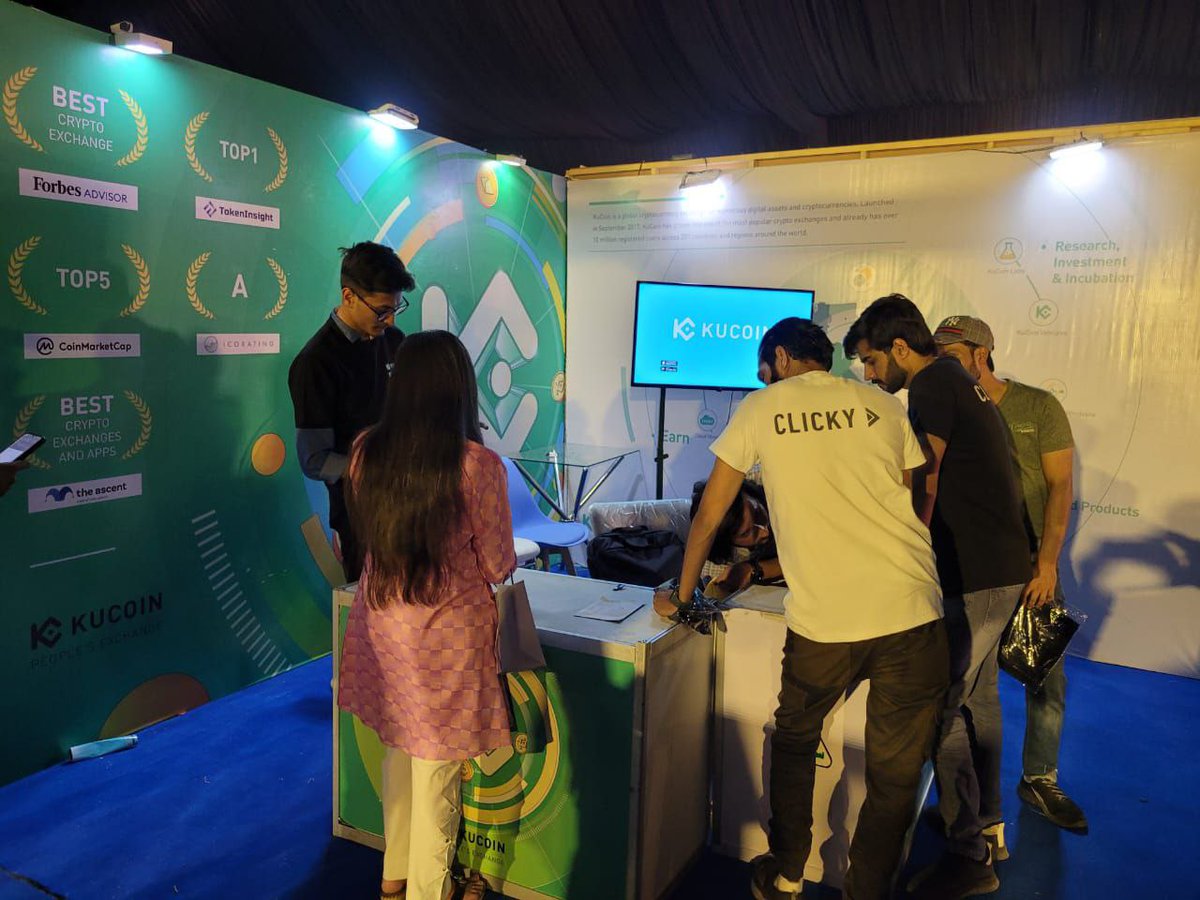 PakistanKucoin's tweet photo. ⭐Future Fest Pakistan ⭐
We're thrilled to announce that our team participated in the largest tech festival of Pakistan #Futurefest2022.

Let's hope Pakistan can unlock it's untapped potential in #Crypto which solve most of our problems. 
#FutureFest #Kucoin #cryptocurrency https://t.co/AccddUZrQY