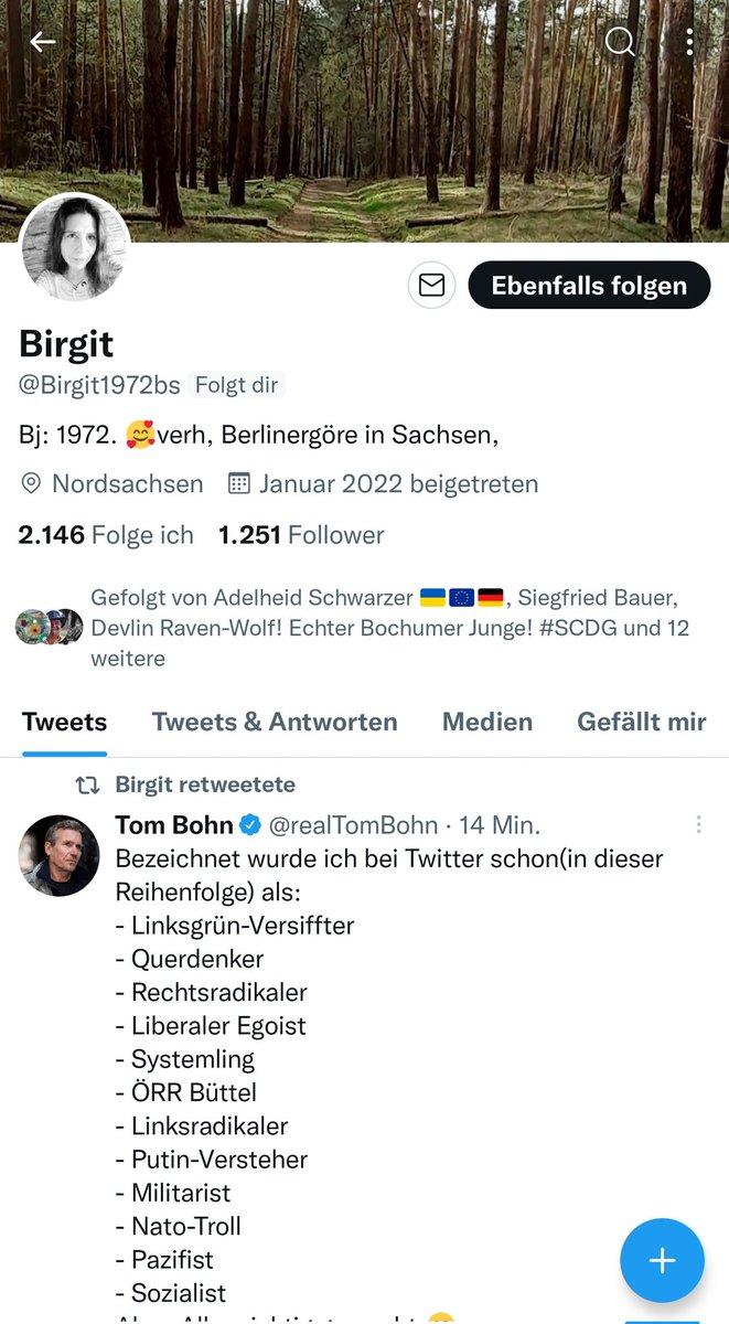 besserossi's tweet photo. #Followercheck! #Blockempfehlung!
Mit @ Birgit1972bs hat sich #brauneScheiße in Ihrem Profil eingenistet:
@AdelheidSchwar2 @siegbau1956 @DevlinRavenWolf @KruseBaiker @designmichael1 @mamya99692980 @DerTECHNOloge @KriegerKt @creedclearevday @ReinhardH12 @menosgadion @LotharBirkner https://t.co/mDxfpwRKob