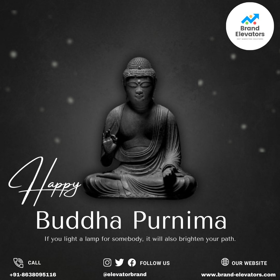 elevatorbrand's tweet photo. If you light a lamp for somebody, it will also brighten your path. Happy Buddha Purnima.
#brandelevators #brandbuilding #buddhapurnima #happybuddhapurnima #HappyBuddhaPurnima https://t.co/0C6R9krs9T