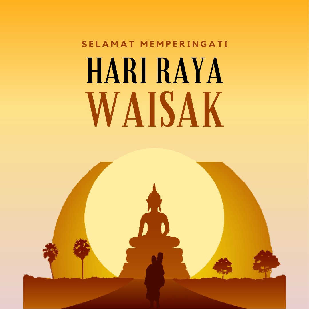 "Tak ada jalan menuju kebahagiaan
Kebahagiaan adalah jalannnya"

Semoga semua mahluk hidup dalam kebahagian selamanya dan bebas dalam segala rasa benci serta permusuhan. Selamat Hari Tri Suci Waisak 2022.