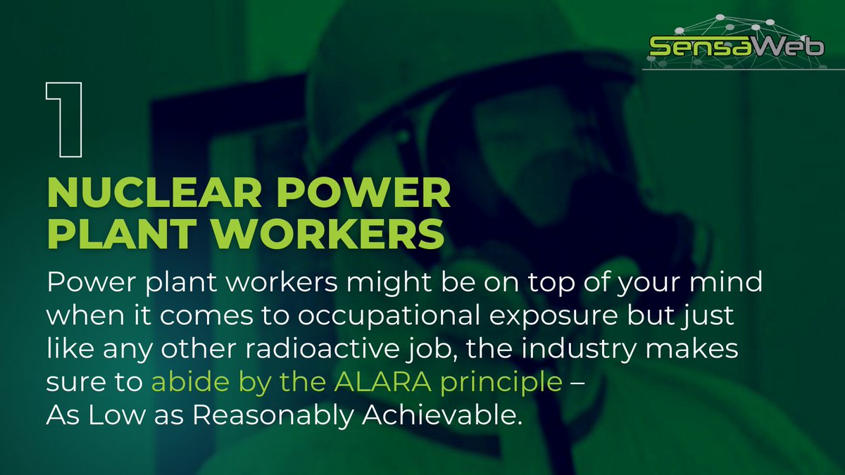 sensa_web's tweet image. Check out some of the most common radiation-related careers! ☢️ ⬇️

#SensaWeb #Radiation #Nuclear #Airlines #Mining #Space