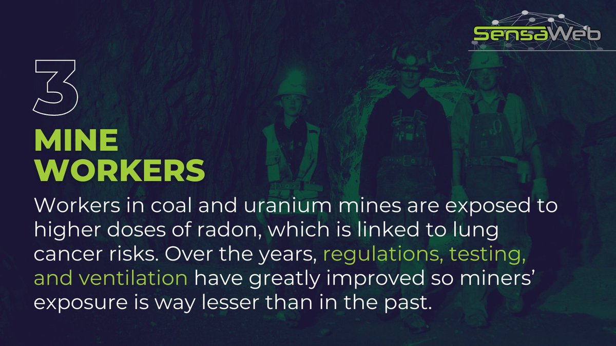 sensa_web's tweet image. Check out some of the most common radiation-related careers! ☢️ ⬇️

#SensaWeb #Radiation #Nuclear #Airlines #Mining #Space
