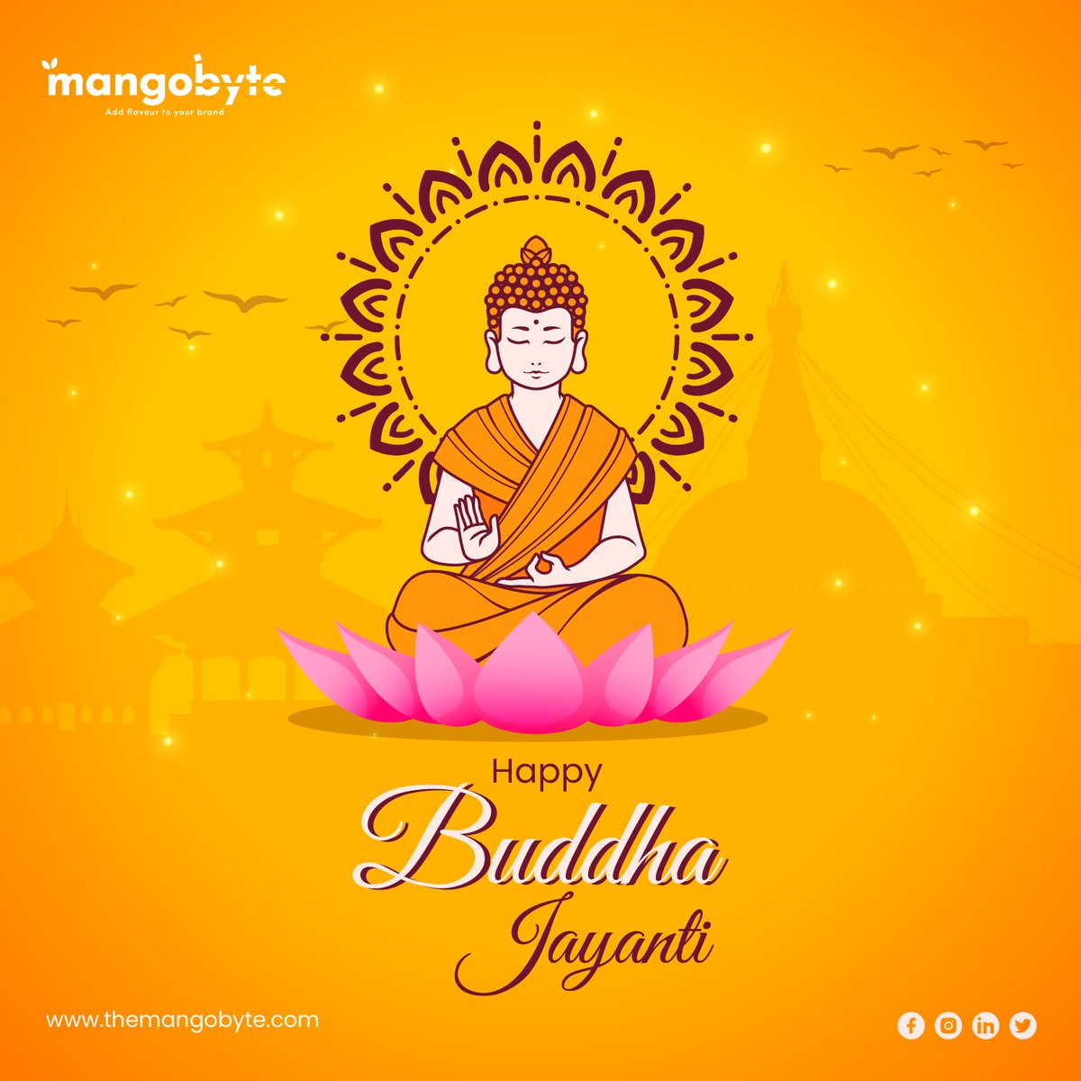 byte_mango's tweet photo. Let us follow the teachings of Lord Buddha to create a better world. 
Happy Buddha Jayanti, everyone!

#BuddhaJayanti #peace #MangoByte https://t.co/K4ggK0uFbs