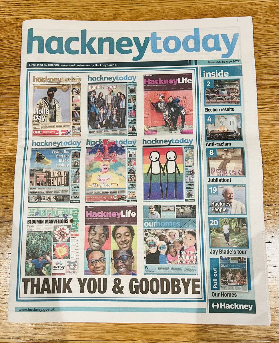 skioakenfull's tweet photo. Sorry to see the last ever edition of #hackneytoday come into my letter box but interested to see what its replacement #lovehackney will look like! @HackneyToday @hackneycitizen @mayorofhackney ❤️#hackney @LDN_N16 #stokenewington https://t.co/0vxSsjLuoj