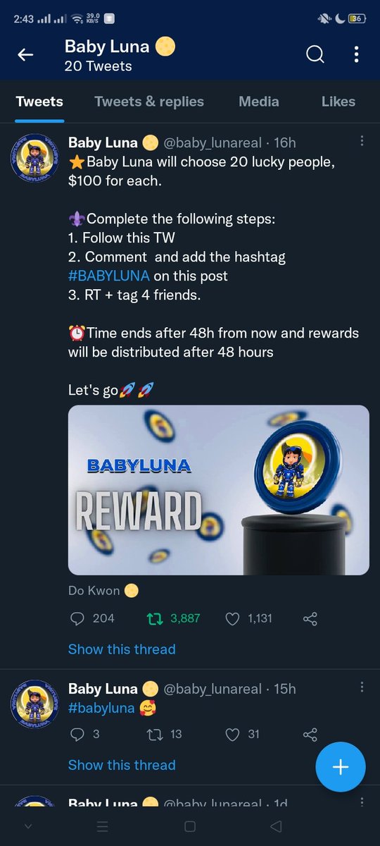 ElieWin12's tweet photo. @crypto_bearr @baby_lunareal Done https://t.co/zMD7UpVTLc