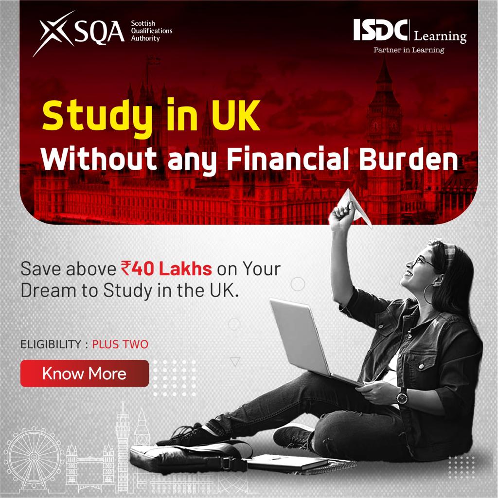 IsdcLearning's tweet image. Puruse Undergraduate Diploma from ISDC Learning

✅ Progression to a UK Bachelor's Degree in Just 72 Weeks.
✅ Become eligible to apply for a 2 Year Post Study Work
 Visa upon graduating the Bachelor’s Degree.

#StudyinUK #UKPathway #PSWVisa #UKUniversities #ISDCLearningOnline