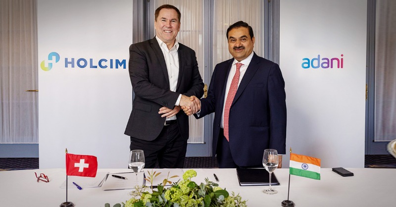 AdaniOnline's tweet photo. The Adani Group will acquire @Holcim's stake in @AmbujaCementACL &amp; @ACCLimited. It’ll be India’s largest-ever acquisition in the Infra &amp; Materials space. This also cements our commitment towards #NationBuilding. We are committed to setting the benchmark for Green Cement.