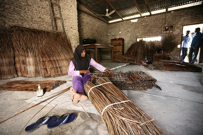 Cottage industry in the outer islands.
