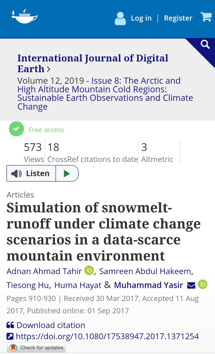 YasirHydrology's tweet photo. Simulation of snowmelt-runoff under climate change scenarios in a data-scarce mountain environment.
#snowmelt #hydrology #Glaciology #ClimateCrisis #climatechange #GLOF #datascarcity #ClimateAction #AI4glof #aiforglof #glofinhunza
https://t.co/GDcKGQx8DV https://t.co/dPIolcla0E
