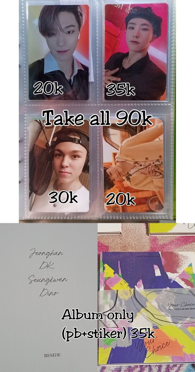 Hyerijaa's tweet photo. [HELP RT]
WTS | Want to sell

🐸Pc Dicon 101 Satuan Mingyu, Seungkwan, Dk, Joshua, Hoshi, Jeonghan, Wonwoo, Dino.
🐸Attacca Carver hoshi, Dino 
🐸Vernon semicolon 
🐸Bene yc mcm Woozi 
🐸Album only Your choice beside

✅ Packing
🍊 Keep event
🏡 Jatim https://t.co/hF9H3OAMF9
