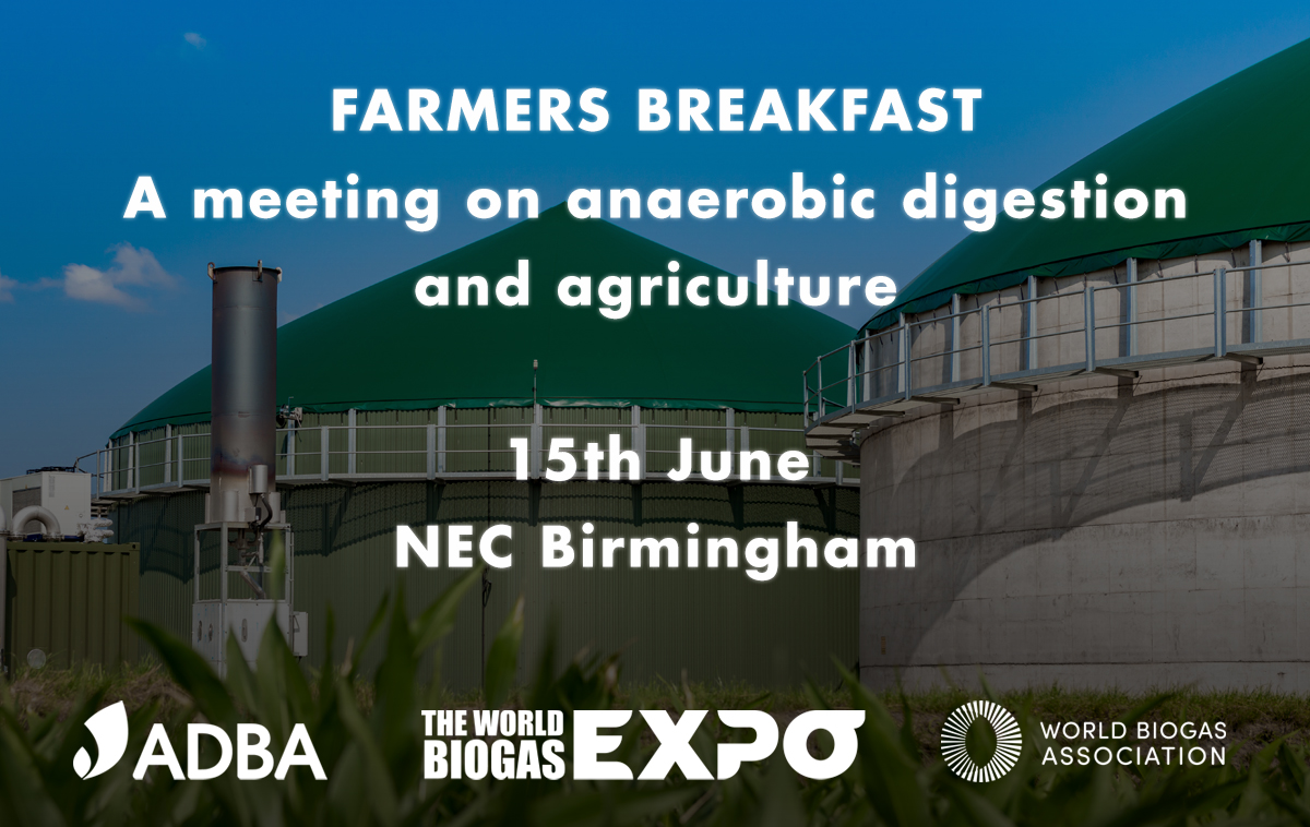 Come to the Famers Breakfast at 8am to 9:30am BST on 15th June for free insight on anaerobic digestion. Click here: okt.to/r6Wfjg