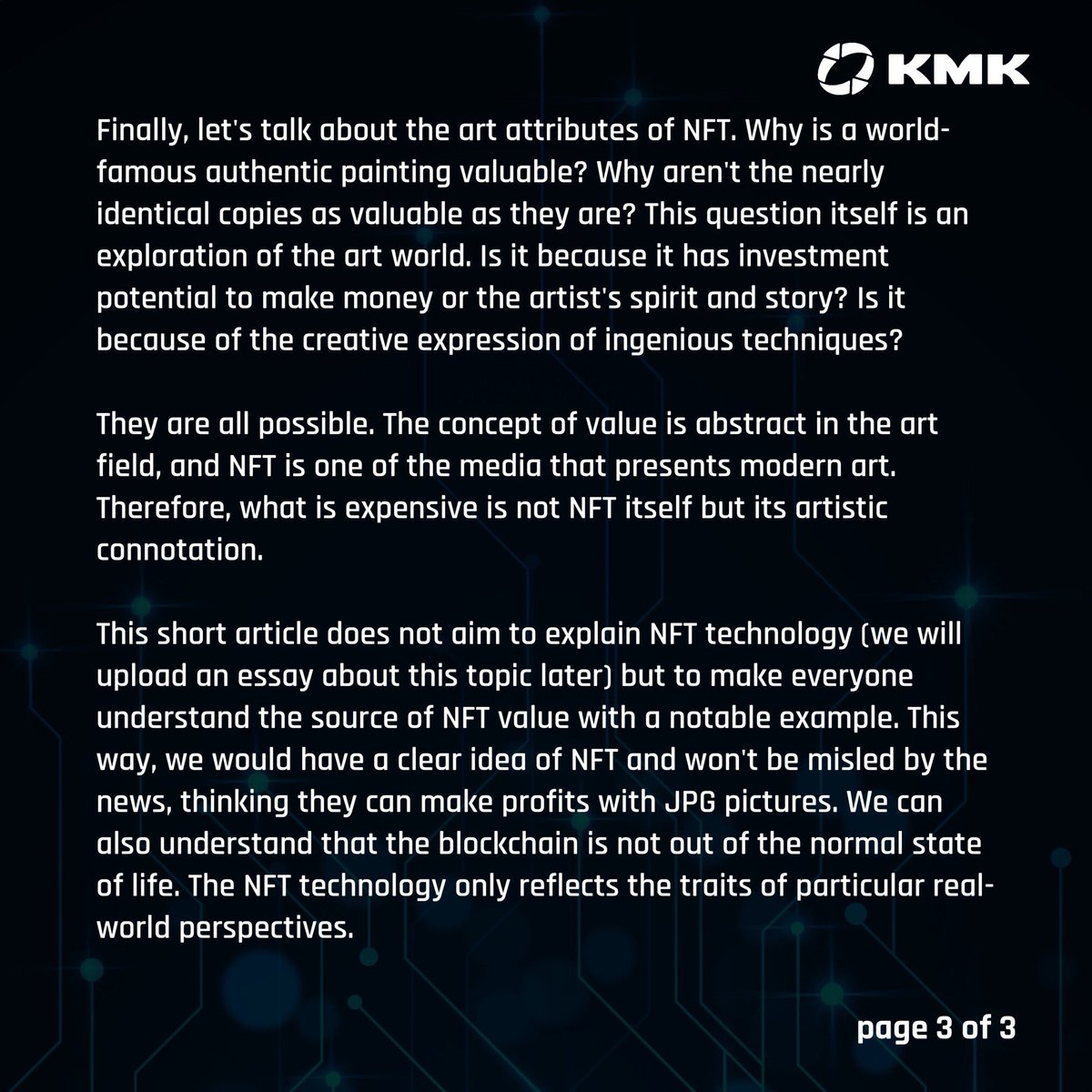 KarmaKsana's tweet photo. What can NFTs do?
Is it worth it?
Take a look at this article.

Do Things Right Together on Chain.

Join Karma Ksana https://t.co/ff4fsnLTiy

More concept arts on https://t.co/DGD9UyESOj

#KarmaKsana #NFT #blockchain #DeFi #crypto #cryptotrading #NFTs #blockchaintechnology https://t.co/6qpKT00tWh