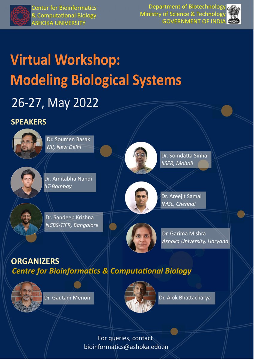 abtic2's tweet photo. Contact email: bioinformatics@ashoka.edu.in , bioinformatics@ashoka.edu.in 
Registration free : [ https://t.co/lkhvzTZ2cz | https://t.co/lkhvzTZ2cz ]
Last date to register : 22 May 2022 
#ScienceResearch https://t.co/8ll75WY4F4
