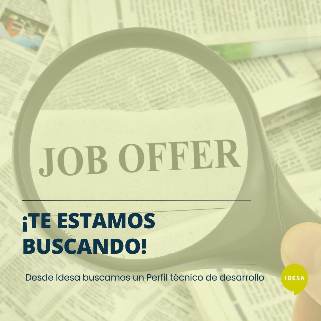 Estamos en búsqueda de un Perfil Técnico de Desarrollo, con 2 años de experiencia en:
•Servicios Web, APIs REST
•Experiencia en .NET Core, C#
•SQL

Valoramos experiencia:
•Angular
•Desarrollo de aplicaciones móviles
•Prestashop o Magento 

Más info. en la descripción.