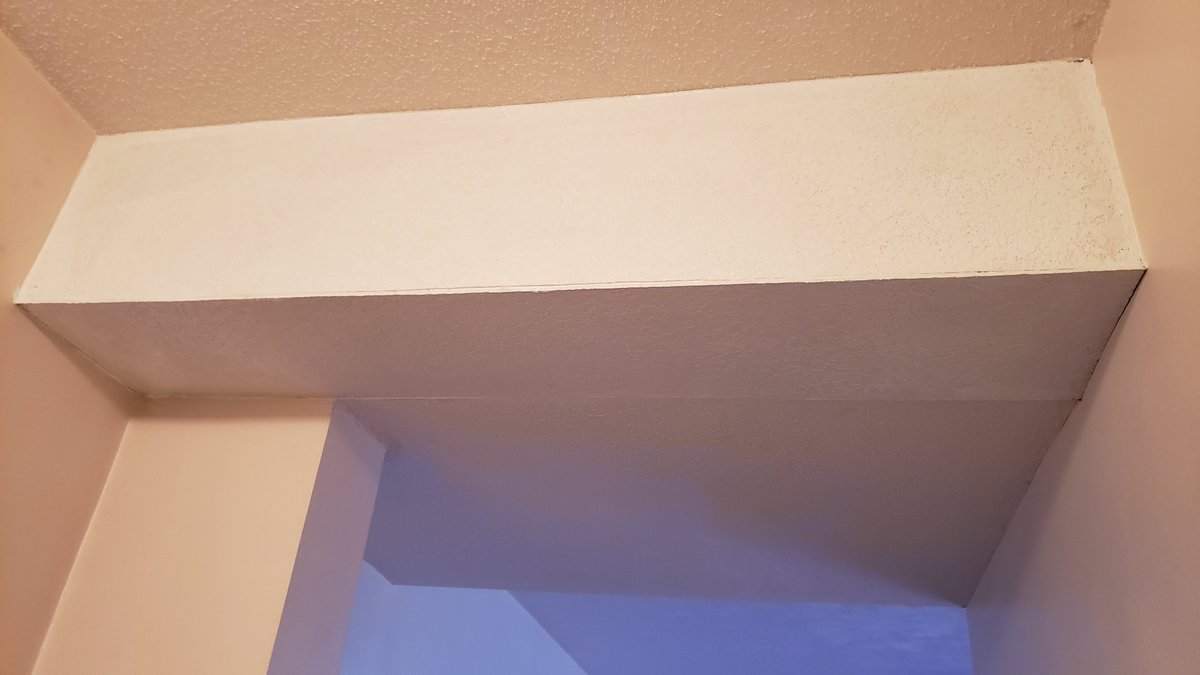 TFurnstahl's tweet photo. Client wanted to cover the unsightly radon abatement system inside his house. Created a frame and cut paneling to conceal it. Caulked and painted it in.

.
#unsightly #radon #abatemen #tom #project #unsightly #citydestroyed #design #architecture #interiordesign #construction https://t.co/ttIOfpdIqK