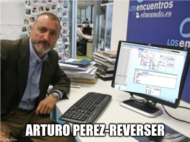 Lo siento mucho, me he equivocado, no volverá a ocurrir #reversing #meme #informatica #ArturoPerezReverte