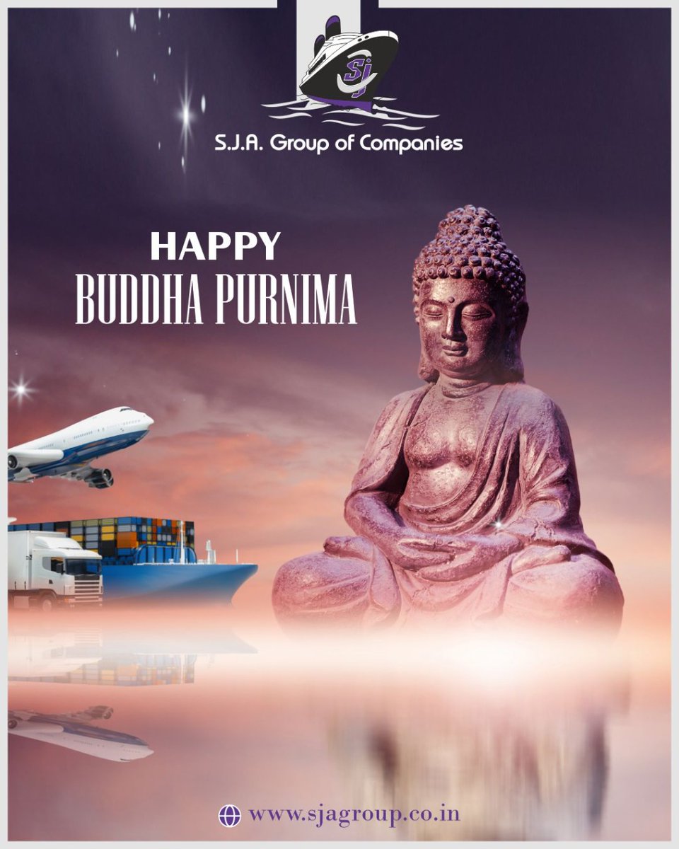 sja_group's tweet photo. Om Mani Padme Humβ¦
May Lord Buddha enlighten you on the path of love, peace and truth. #HappyBuddhaPurnima!
#sjagroup #sjalogistics #buddhapurnima #buddha #buddhism #logistics #supplychain #airfreight #oceanfreight #india https://t.co/RdaUkfiYhR
