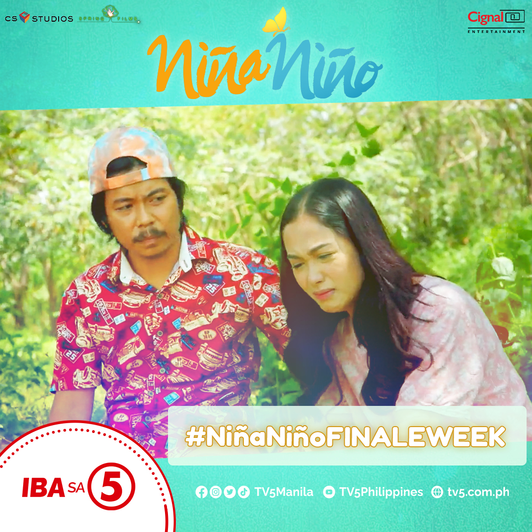 TV5manila's tweet photo. Ihanda ang inyong mga sarili sa mga eksenang tatagos sa inyong mga isip at puso dahil #NiñaNiñoFINALEWEEK na!

Mga Kapatid at ka-himala, kapit na hanggang sa dulo ng laban sa #NiñaNiñoTV5, 7:15PM sa #TodoMaxPrimetimeSingko!
#TayoAngHimala
#IBAsa5 
@dprincessmaja @ncomiajr https://t.co/ioF3J32nGF