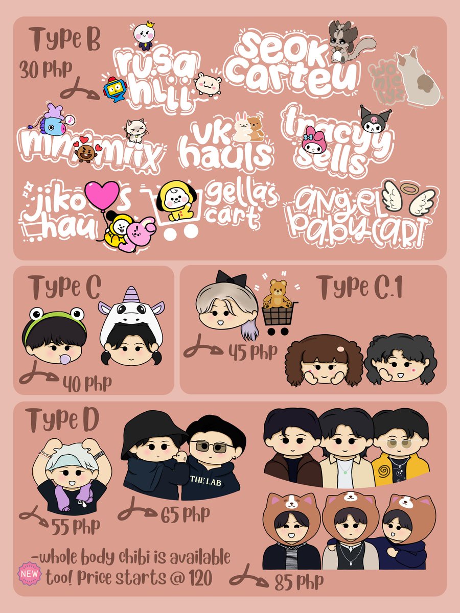 luvmincart's tweet photo. ꒰ #luvmincomms ꒱ wm comms chibi

    ჲ watermark commission by luvmincart is now open ♡

𓏔 open to all fandoms!
𓏔 chibi, doodles, characters etc.
𓏔 read the terms &amp; condition, check the thread.
𓏔 browse through #luvminmakes ♡

★⎯ dm for inquiries and to avail a slot https://t.co/0DGpZkgueU