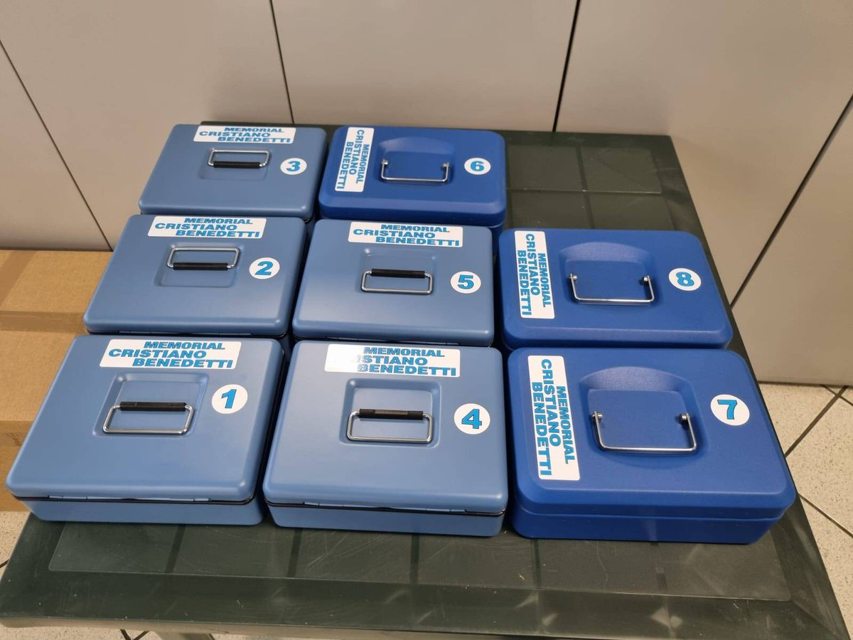 Anche le cassette per l'iscrizione per il #Memorial Cristiano Benedetti sono pronte!
Apertura delle iscrizioni dalle ore 16:00 di sabato 28 Maggio in piazza Vittorio Emanuele II a Chiesina Uzzanese.