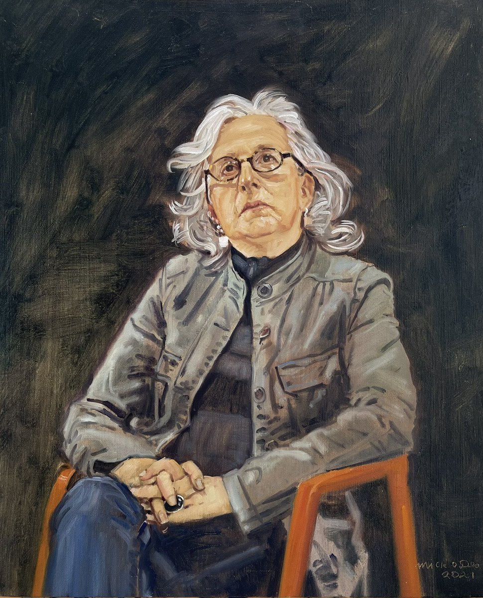 MickODeaArtist's tweet image. Portrait of @SteinAmelia Amelia Stein RHA  #Photographer #oilpainting member @Aosdana exhibiting @RHAGallery from next Monday at the annual RHA #exhibition