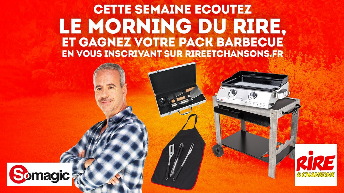 rirechansons's tweet photo. 🚨Du 14 au 20 Mai 👍inscrivez-vous pour participer au tirage au sort pour gagner le pack barbecue #SOMAGIC😃
Cliquez là▶️ https://t.co/CrpflSIUlh https://t.co/LKS30ZSRKQ