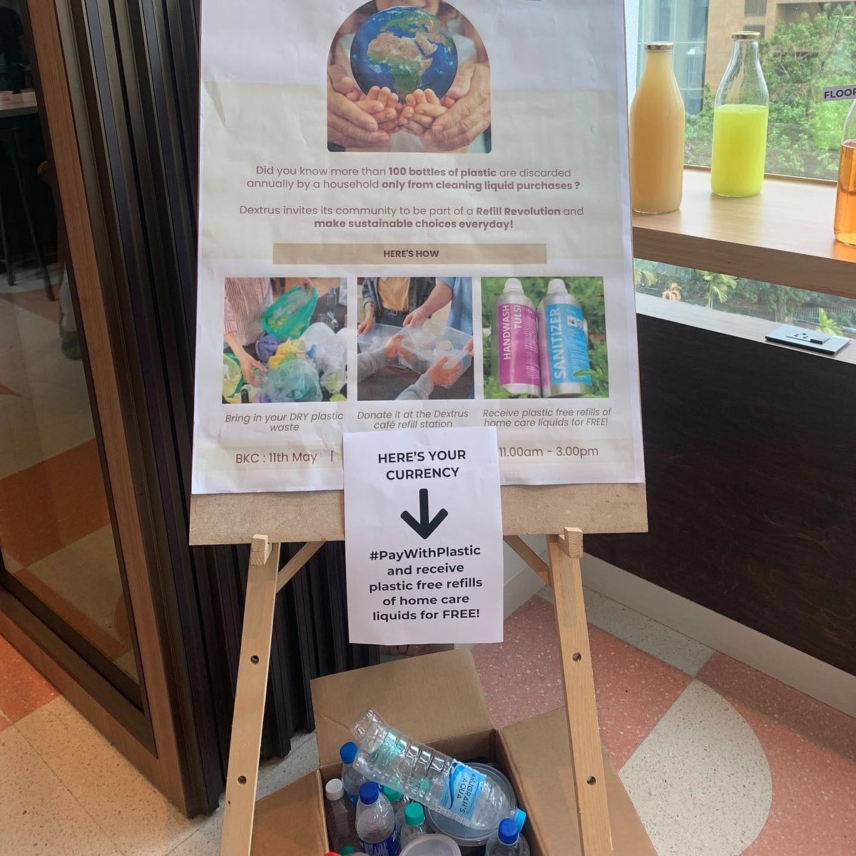 RefillableIndia's tweet photo. It was great to conduct #paywithplastic with all the members of @DextrusOfficial
We had set up a interaction booth where all members of @DextrusOfficial could get free #samples of #homecare liquids in exchange for #plasticwaste
Book your sample kit on https://t.co/UmsEwx0QZ7 https://t.co/K7ShrVZHqf