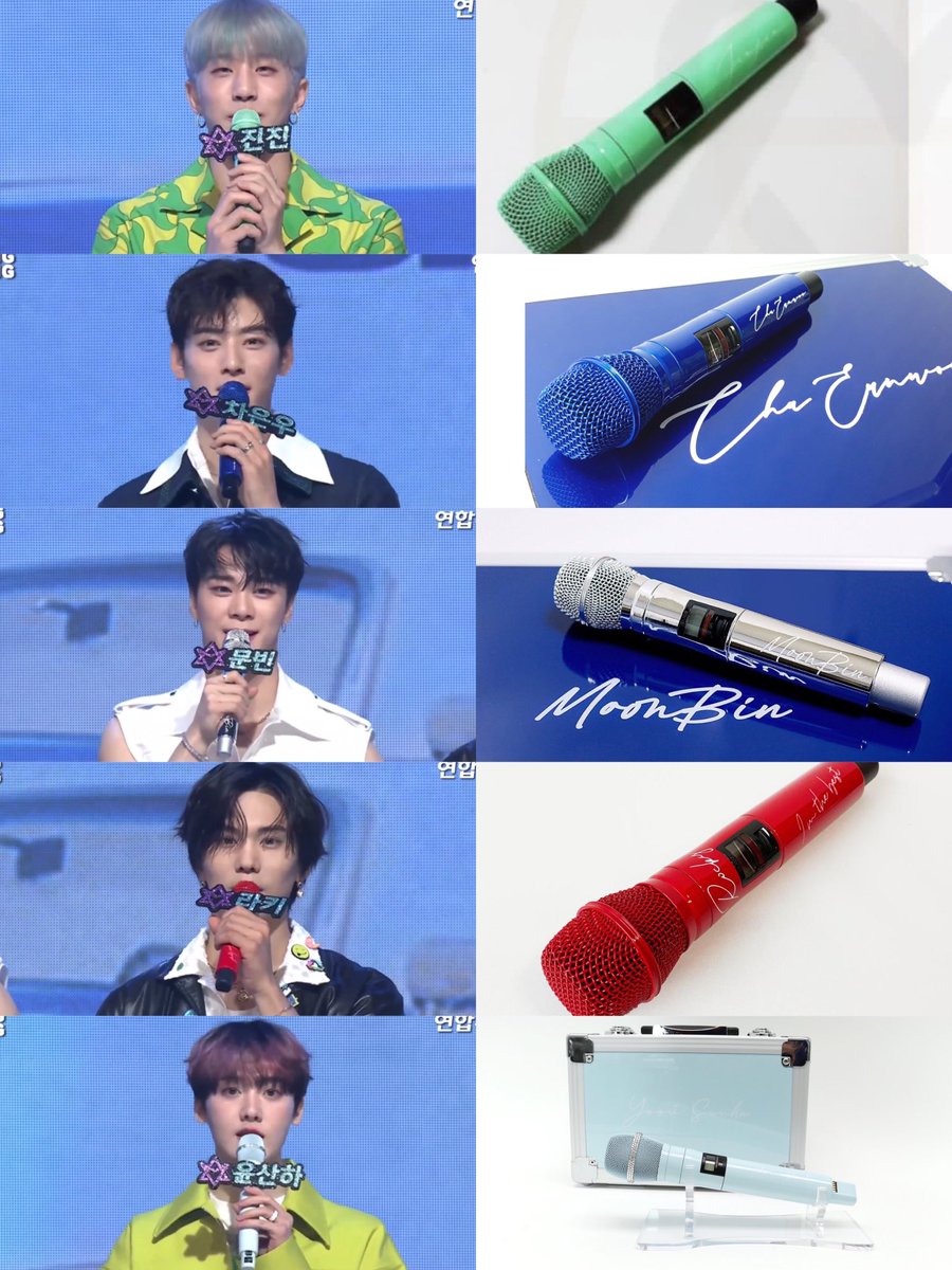 intokmj's tweet photo. #ASTRO 5stro using their customized microphones. ♡ #아스트로 https://t.co/ydln9R6DJ4