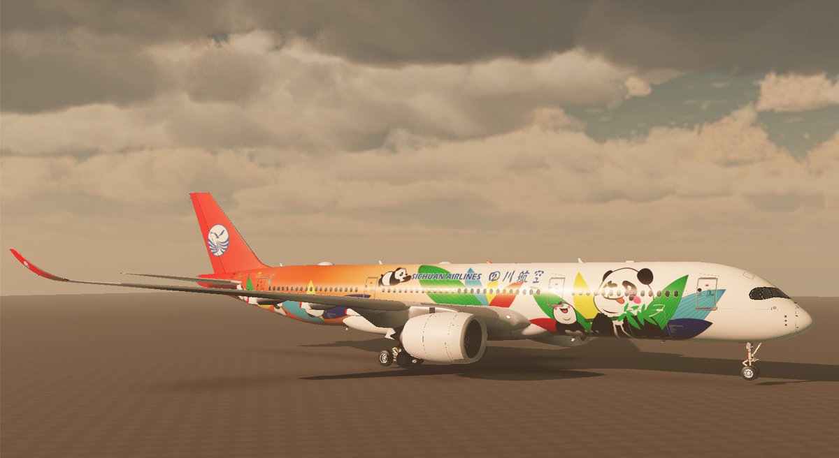 Apollo_9937's tweet photo. Sichuan Airlines A350 livery

#RobloxDev #Roblox https://t.co/7oySDUTVzQ