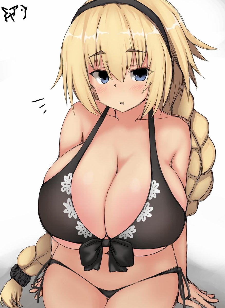 ジャンヌお姉ちゃんかわいくて大好きだから過去に何枚か描いてる。柔らかそうでいい匂いしそうな爆乳おっぱいがたまらなくイイよね 