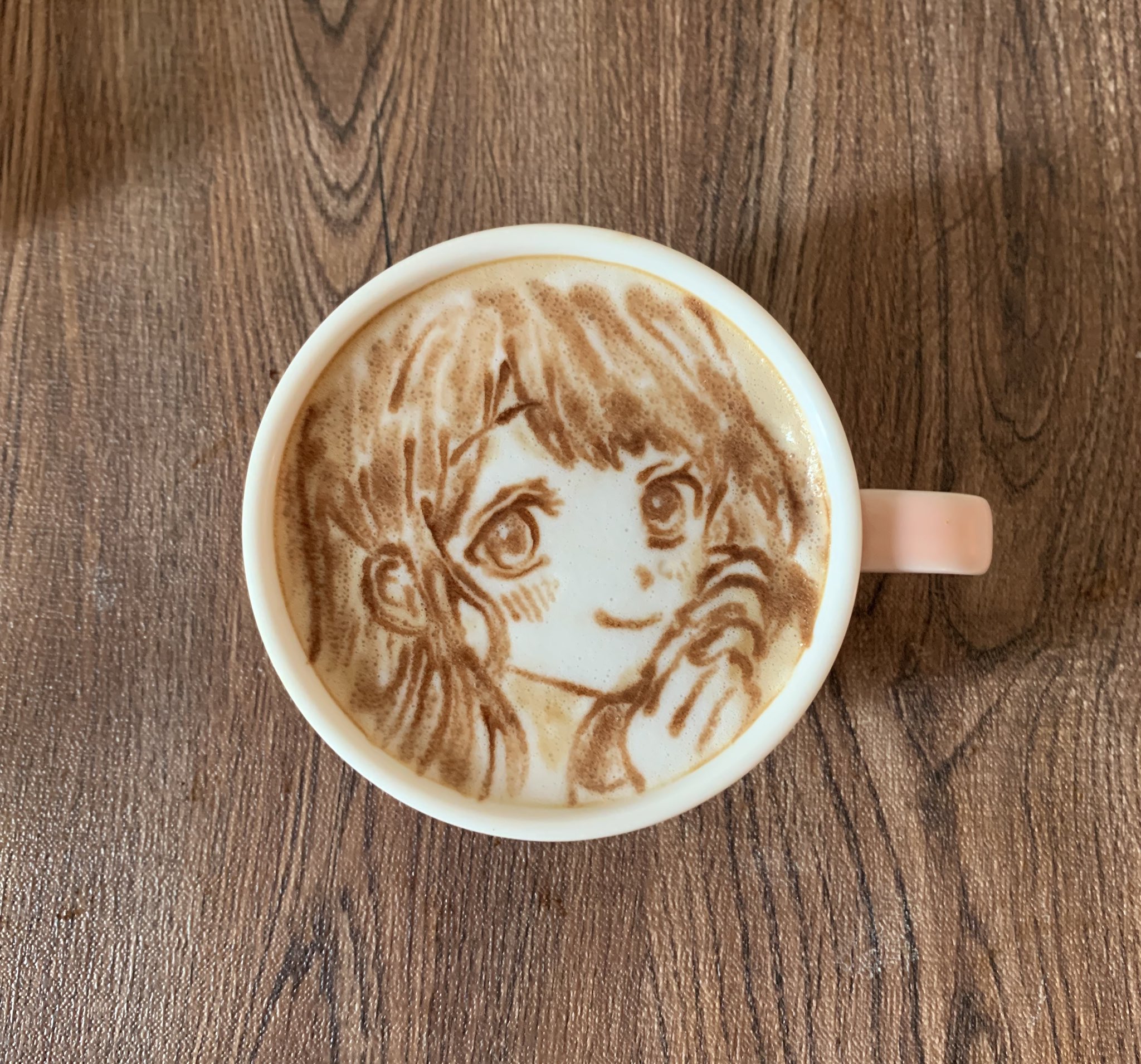 ゆい ラテアート練習中 久保さんは僕を許さないの久保渚咲のラテアート アニメ化決定おめでとうございます 久保さんは僕を許さない ラテアート デザインカプチーノ イラスト お絵描き 模写 T Co G4fgwkxbdi Twitter