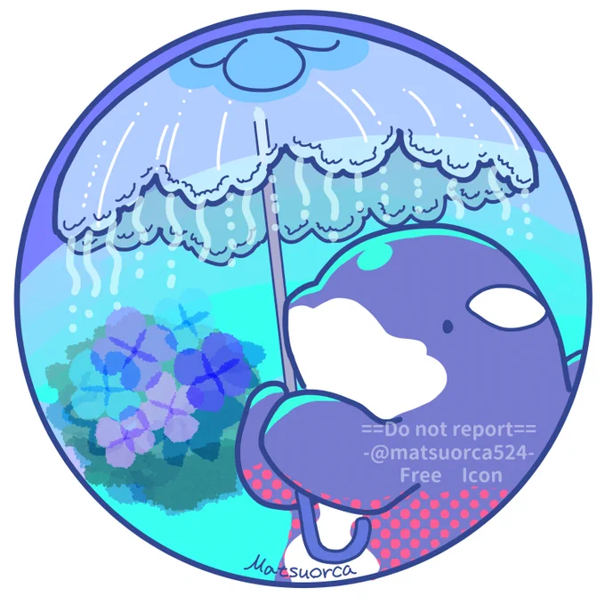 梅雨入りしたんか???てくらい晴れへんので少し早いけど紫陽花のフリーアイコンです、よければお使いください(SNSのアイコンに使用可、無断転載、商用利用不可)
(なかなか晴れへんナァも別にアイコンに使っていただいてもいいです、アイコン感ないけど。) 