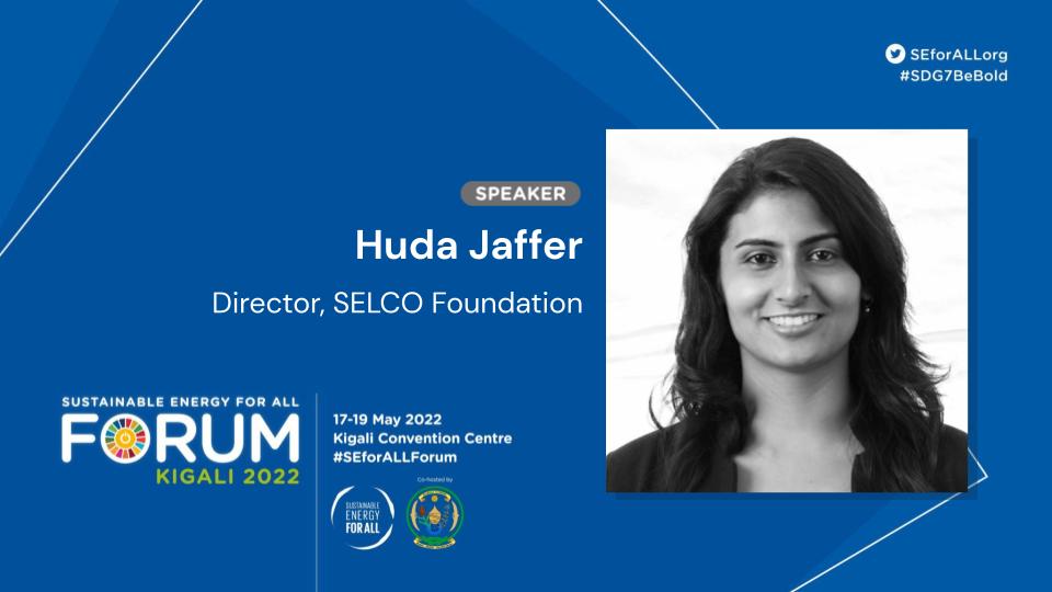 Join @hudajfr and @Harishhande at the #SEforALLForum happening 17-19 May 2022 in Kigali with @SEforALLorg @RwandaGov as we drive energy solutions and mobilize resources to achieve universal #energyaccess and a just #energytransition. Register: SEforALL.org/Forum