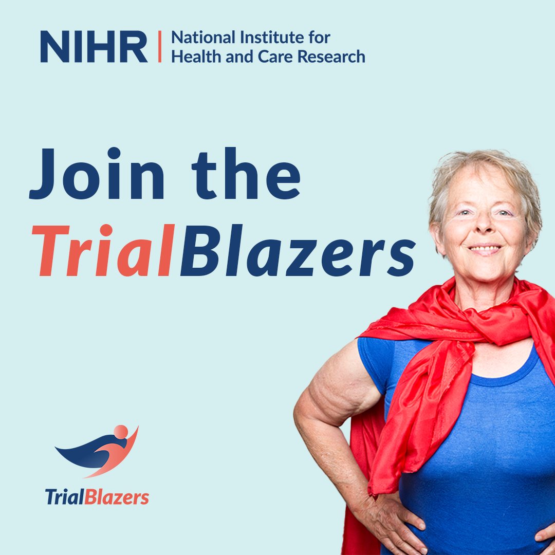 Be Part of Research (@nihrtakepart) on Twitter photo Ahead of Friday's #ClinicalTrialsDay, we want to celebrate those who volunteer and get involved in research - the TrialBlazers. Over the next 2 weeks we'll be sharing their stories and examples of how you can #BePartOfResearch and join the TrialBlazers 🦸♂️
bepartofresearch.nihr.ac.uk/trialblazers/?… Ahead of Friday's #ClinicalTrialsDay, we want to celebrate those who volunteer and get involved in research - the TrialBlazers. Over the next 2 weeks we'll be sharing their stories and examples of how you can #BePartOfResearch and join the TrialBlazers 🦸♂️
bepartofresearch.nihr.ac.uk/trialblazers/?…