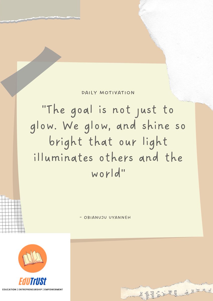 EdutrustF's tweet photo. It's a new week. Shine🌟 https://t.co/CEFFA0PV2s