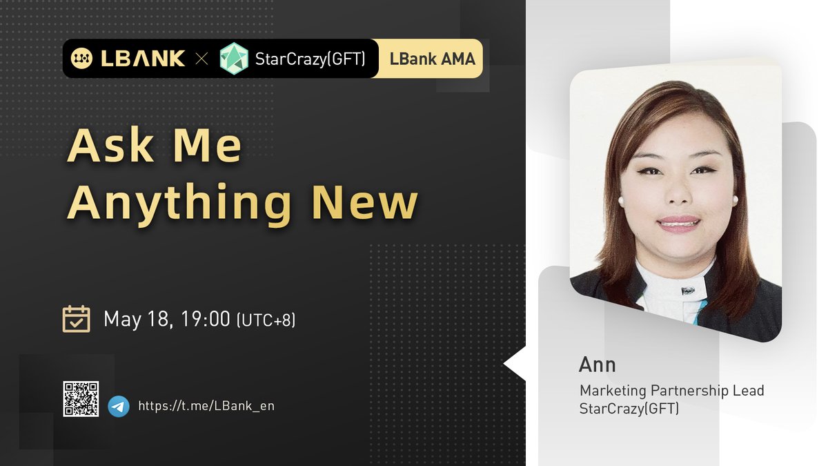 🔥 Upcoming AMA with Marketing Partnership Lead of  <a href="/StarCrazyGame/">Game Fantasy Token 🌍🌟</a> Team at 19:00 on May 18 (UTC+8)

🧧 Rewards: $400 $GFT
✅ Follow us &amp; <a href="/StarCrazyGame/">Game Fantasy Token 🌍🌟</a> 
✅ RT &amp; @ 3 friends
✅ Join: t.me/LBank_en &amp; t.me/GameFantasyTok…
✅ Fill in: bit.ly/3yBcrdC