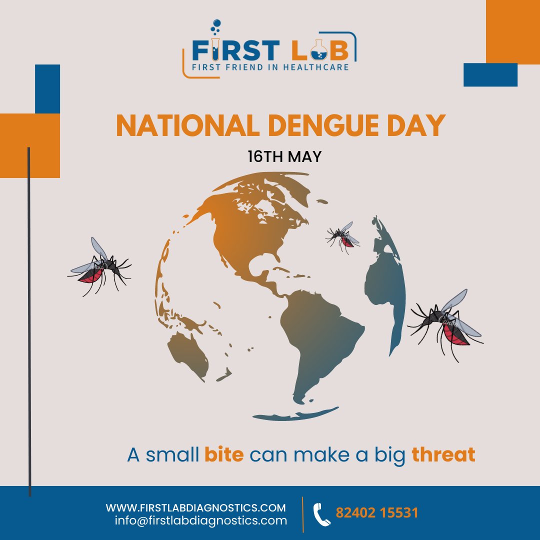 firstlab_d's tweet photo. There are more than 100,000 cases of dengue fever reported in India every year, of which majority require medical treatment. A number of tests are available to confirm the diagnosis including detecting antibodies to the virus or its RNA. https://t.co/82o5gPRioW