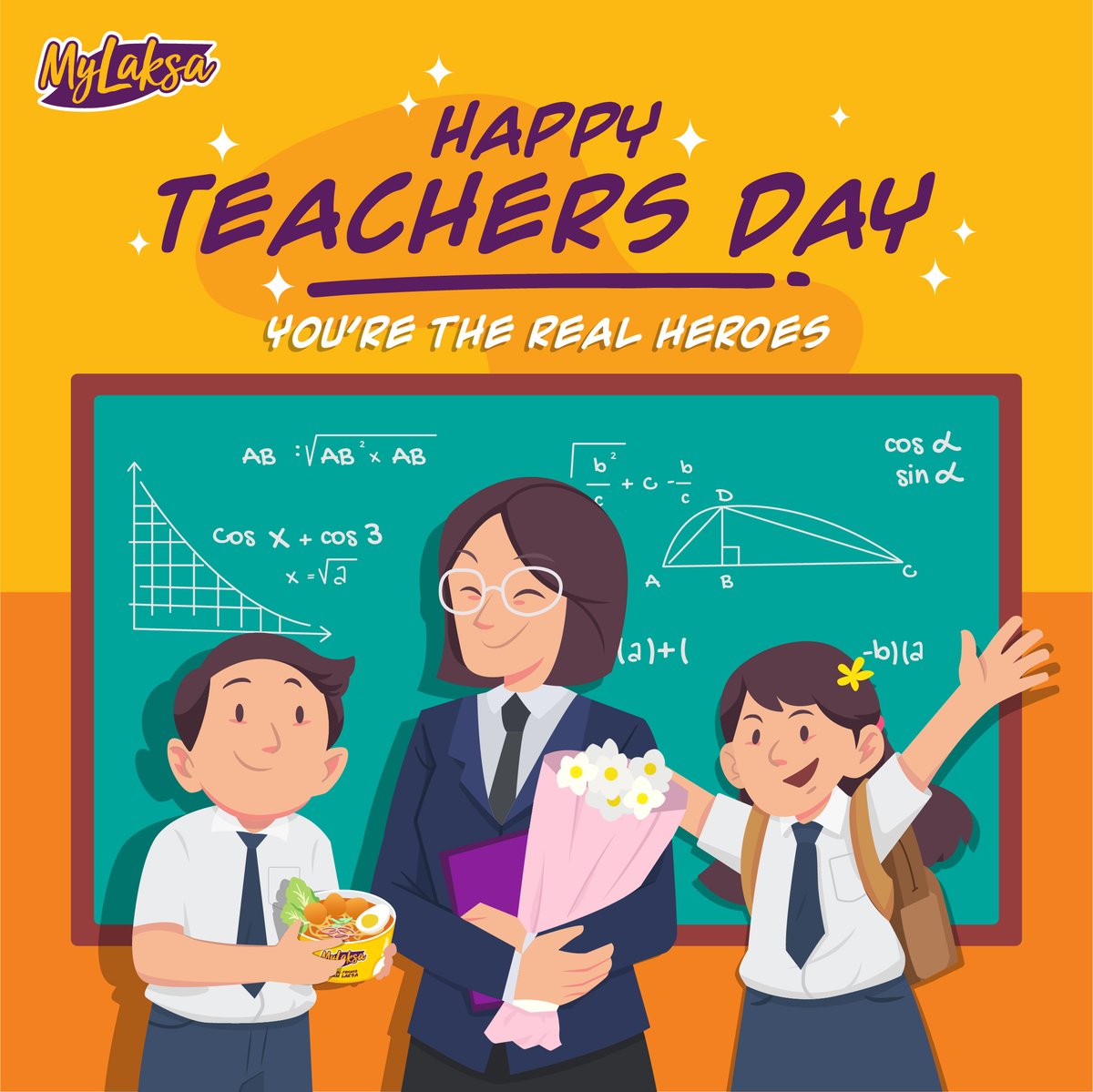 mylaksamy's tweet image. Perut Berbunyi Menjadi Angkara,
MyLaksa Dituju Bersama Mamu,
Jasa Guru Tidak Terkira,
Mendidik Kami Tanpa Jemu.

MyLaksa team wishing a HAPPY TEACHER'S DAY to all our amazing educators. 👨‍🏫👩‍🏫 #MyLaksa #TasteOfUnity #Teachers #teachersday