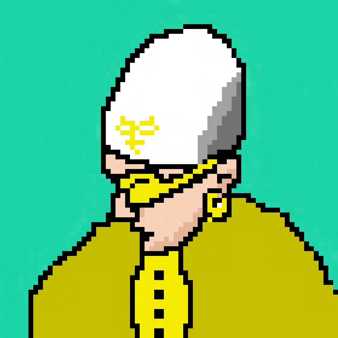 alba_verse's tweet photo. .
Pixelate project, handmade not with code and there are just 99 of them. " Albanian Creed" 
.
Golden eye
.
FOLLOW US FOR MORE
.
#NFTCollection #NFTCommunity #NFTGiveaway #nftart #NFTGiveaways #nftcollector  #NFT #opensea #openseanfts #NFTs https://t.co/oIUHzLoep1