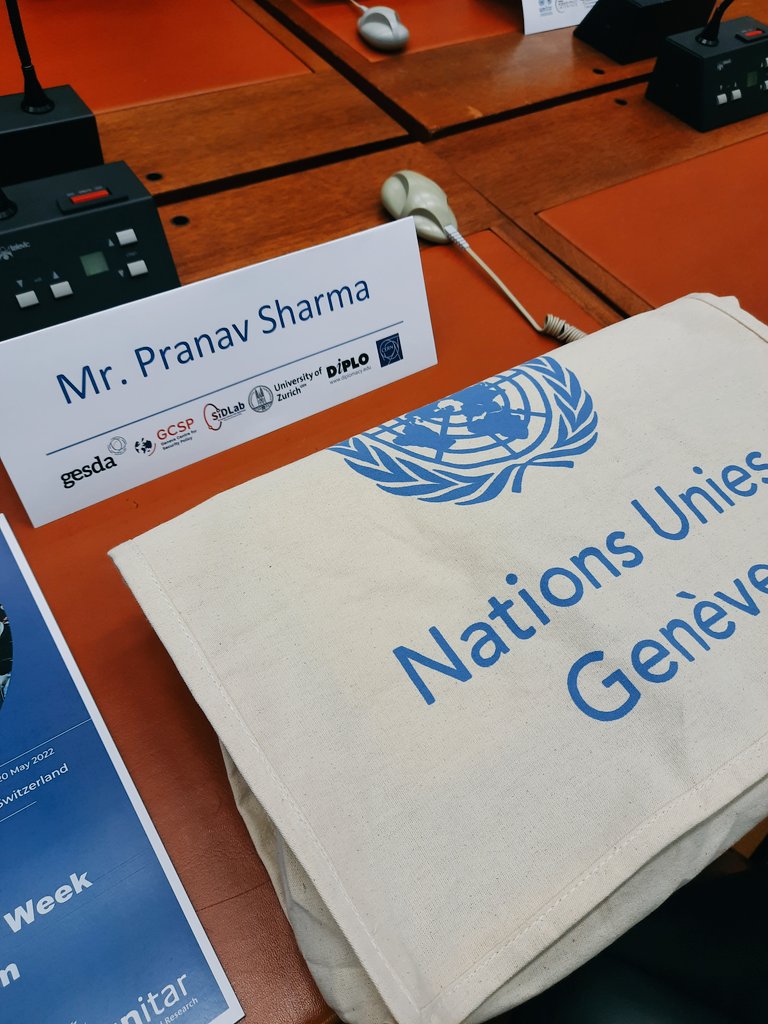 quantumpranav's tweet photo. #ScienceDiplomacyWeek begins at @UNGeneva https://t.co/wNnwgGuTKy