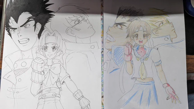 V2 WIP #drawing #ilustration #fanart #rivalschools #capcom #art #ArtistOnTwitter #イラスト #落書き #ふぁんアート #私立ジャスティス学園 #イラスト好きさんとつながりたい #絵描きさんと繋がりたい