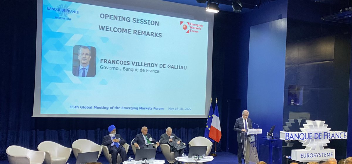 Happy to be with friends again at Emerging Markets Forum after the Covid break discussing short and long term challenges of the world economy.