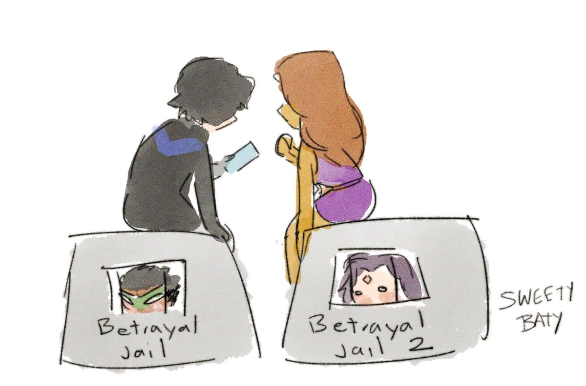 Sweetybaty's tweet photo. Mini comic #damirae #Nightwing https://t.co/FK3MWasfB2